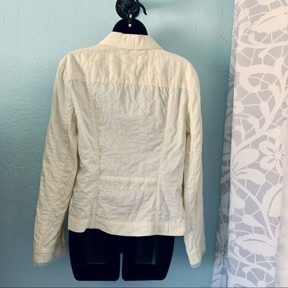 Bandolino Cream Cropped Blazer Jacket Size 10 - Picture 10 of 14